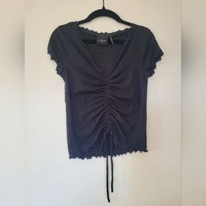 Out from Under Urban Outfitters Adjustable Cinch Crop Top, Size Med